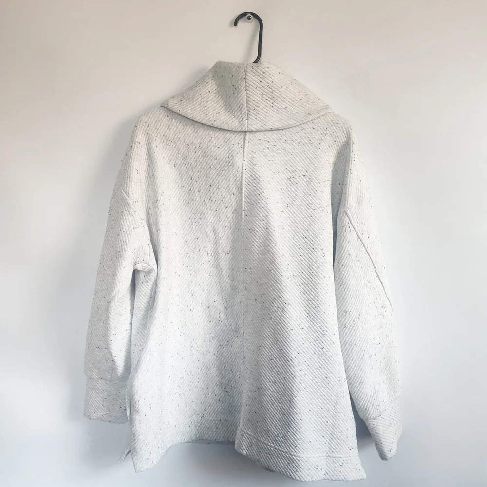 Lot (2) Sweaty Betty Sweatshirt Size XL Quilted Radiant Heather Gray 1/2‎ Zip